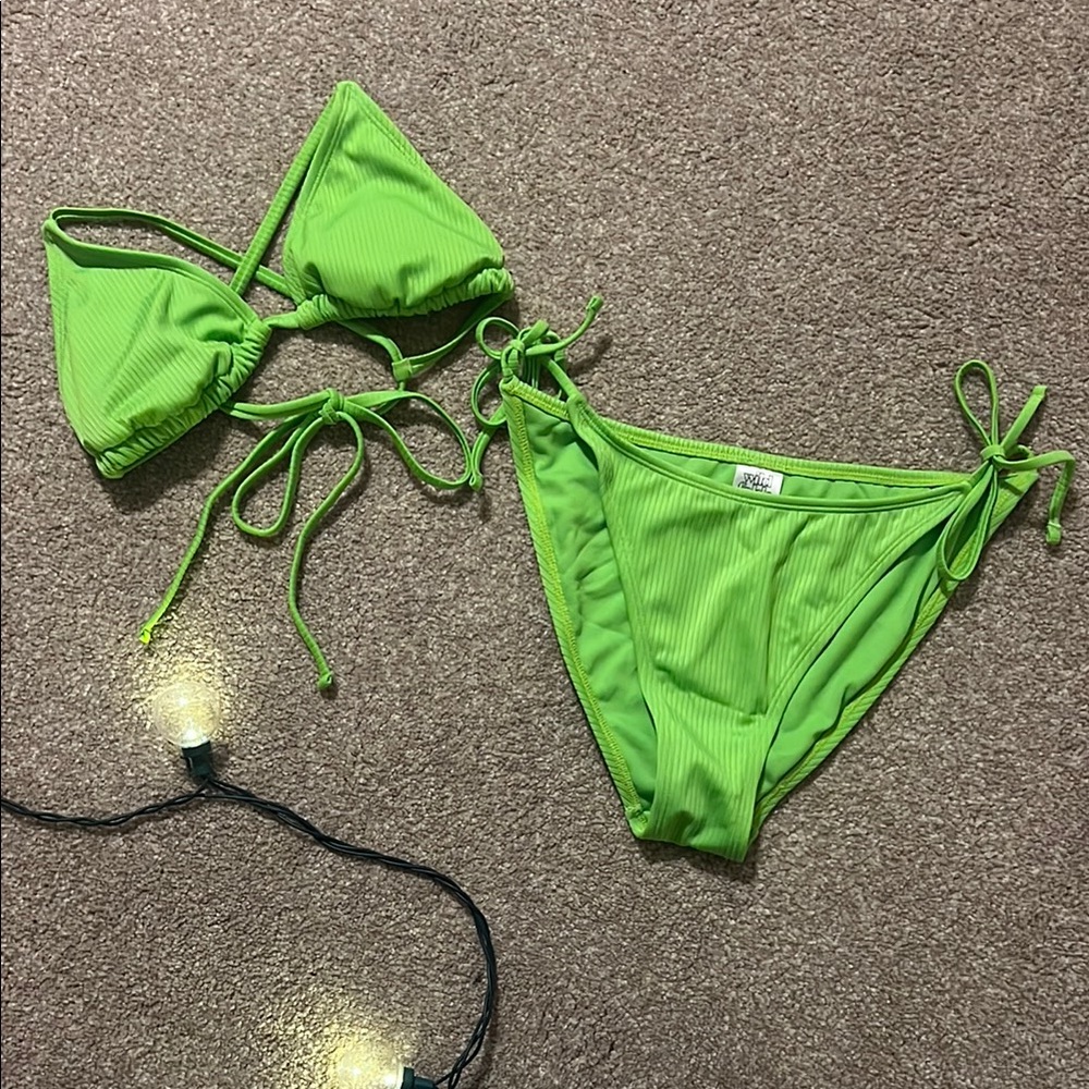 Vibrant Green Bikini Set